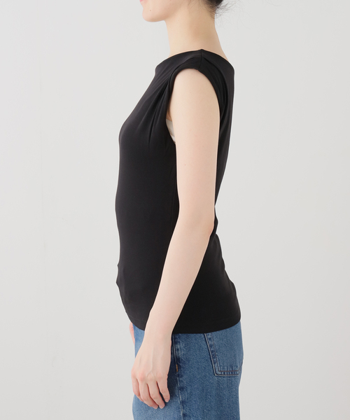 SLOBE IENA(スローブイエナ)の「オフショルダープルオーバー(Tシャツ/カットソー・レディース・ブラック/グレー・FREE)」の18枚目の写真