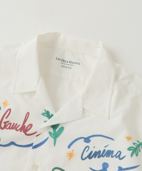 EDIFICE(エディフィス)の「LES DEUX MAGOTS (ドゥマゴ) アートシャツ(シャツ/ブラウス・メンズ・ホワイト・SMALL/MEDIUM/LARGE)」の8枚目の写真