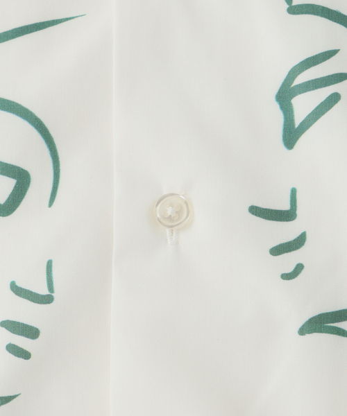 EDIFICE(エディフィス)の「LES DEUX MAGOTS (ドゥマゴ) アートシャツ(シャツ/ブラウス・メンズ・ホワイト・SMALL/MEDIUM/LARGE)」の9枚目の写真