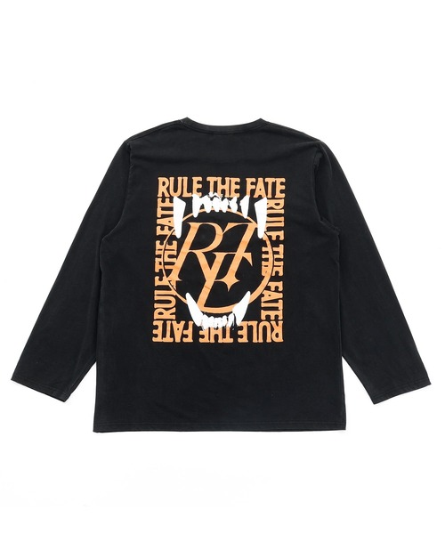 RULE THE FATE(ルールザフェイト)の「RTF FANG LONG SLEEVE TEE/ファングロングスリーブティー(Tシャツ/カットソー・メンズ・ベージュ/ブラック・1)」の3枚目の写真