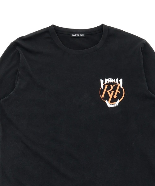 RULE THE FATE(ルールザフェイト)の「RTF FANG LONG SLEEVE TEE/ファングロングスリーブティー(Tシャツ/カットソー・メンズ・ベージュ/ブラック・1)」の4枚目の写真