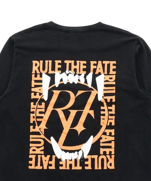 RULE THE FATE(ルールザフェイト)の「RTF FANG LONG SLEEVE TEE/ファングロングスリーブティー(Tシャツ/カットソー・メンズ・ベージュ/ブラック・1)」の5枚目の写真