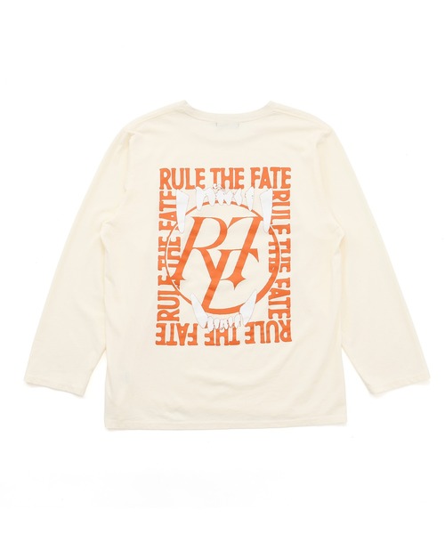 RULE THE FATE(ルールザフェイト)の「RTF FANG LONG SLEEVE TEE/ファングロングスリーブティー(Tシャツ/カットソー・メンズ・ベージュ/ブラック・1)」の6枚目の写真