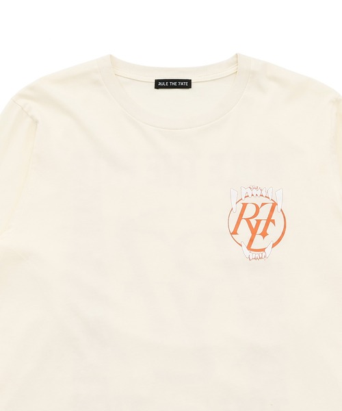 RULE THE FATE(ルールザフェイト)の「RTF FANG LONG SLEEVE TEE/ファングロングスリーブティー(Tシャツ/カットソー・メンズ・ベージュ/ブラック・1)」の7枚目の写真