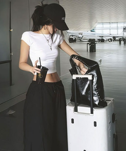 REBALANCE(リバランス)の「クロプップドTシャツ(Tシャツ/カットソー・レディース・A・LARGE/MEDIUM)」の4枚目の写真
