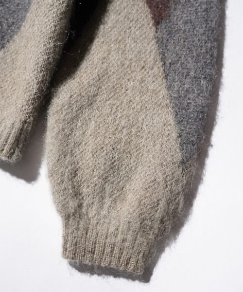 TOWNCRAFT(タウンクラフト)の「TOWNCRAFT / タウンクラフト VINTAGE MOHAIR CARDIGAN ヴィンテージ モヘア カーディガン(カーディガン/ボレロ・メンズ・その他1/グレー/ブラック/ブラウン・MEDIUM/LARGE)」の6枚目の写真