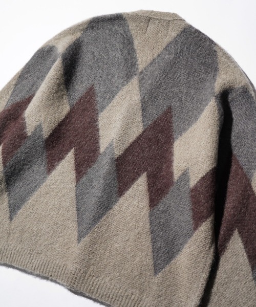 TOWNCRAFT(タウンクラフト)の「TOWNCRAFT / タウンクラフト VINTAGE MOHAIR CARDIGAN ヴィンテージ モヘア カーディガン(カーディガン/ボレロ・メンズ・その他1/グレー/ブラック/ブラウン・MEDIUM/LARGE)」の8枚目の写真