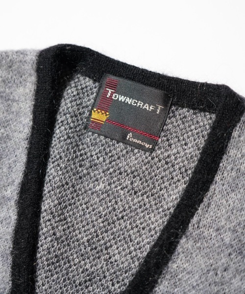 TOWNCRAFT(タウンクラフト)の「TOWNCRAFT / タウンクラフト VINTAGE MOHAIR CARDIGAN ヴィンテージ モヘア カーディガン(カーディガン/ボレロ・メンズ・その他1/グレー/ブラック/ブラウン・MEDIUM/LARGE)」の9枚目の写真