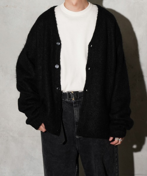 TOWNCRAFT(タウンクラフト)の「TOWNCRAFT / タウンクラフト VINTAGE MOHAIR CARDIGAN ヴィンテージ モヘア カーディガン(カーディガン/ボレロ・メンズ・その他1/グレー/ブラック/ブラウン・MEDIUM/LARGE)」の16枚目の写真