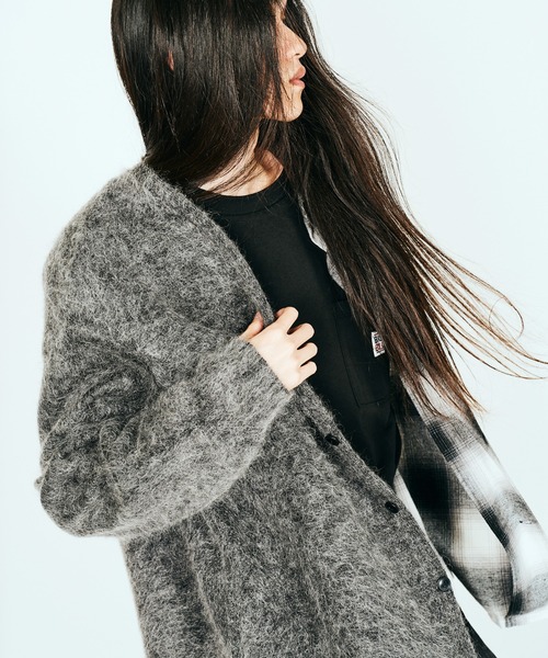 TOWNCRAFT(タウンクラフト)の「TOWNCRAFT / タウンクラフト VINTAGE MOHAIR CARDIGAN ヴィンテージ モヘア カーディガン(カーディガン/ボレロ・メンズ・その他1/グレー/ブラック/ブラウン・MEDIUM/LARGE)」の22枚目の写真