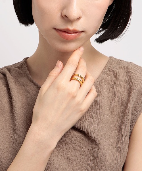 festaria bijou SOPHIA(フェスタリアビジュソフィア)の「SV925 リング(リング・レディース・シルバー×ゴールド・15号/17号)」の1枚目の写真