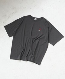 【I LOVE LA(アイラブエルエー)】ワンポイント ロゴ刺繍ユニTシャツ(WEB限定サイズあり)