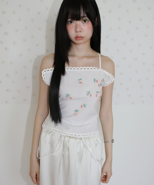NOFFICIALNOFFICE(ノフィシャルノフィス)の「ピンクストロベリーハンキー バックレストップ(Tシャツ/カットソー・レディース・その他・FREE)」の1枚目の写真