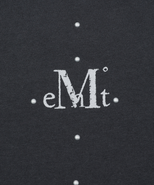 MUCENT(ムセント)の「ブリスドットクロス半袖Tシャツ(Tシャツ/カットソー・レディース・チャコールグレー・FREE)」の4枚目の写真