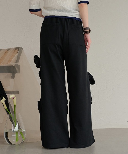 mideal(マイディール)の「ribbon sweat pants / リボンスウェットパンツ(スウェットパンツ・レディース・ブラック/グレー・SMALL/MEDIUM)」の22枚目の写真