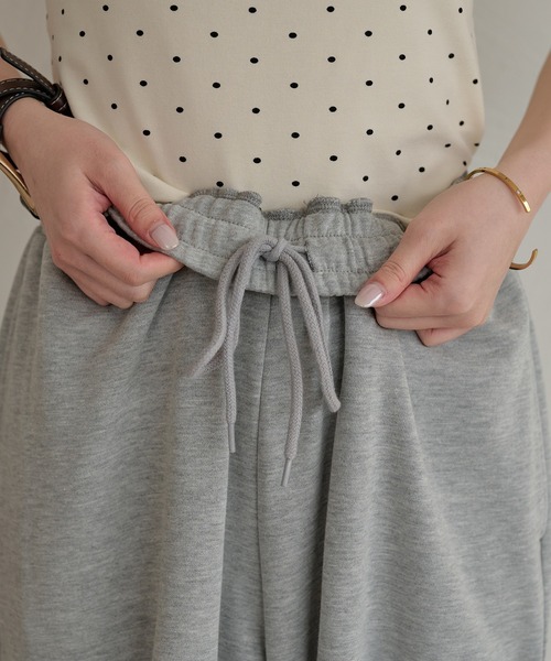 mideal(マイディール)の「ribbon sweat pants / リボンスウェットパンツ(スウェットパンツ・レディース・ブラック/グレー・SMALL/MEDIUM)」の11枚目の写真