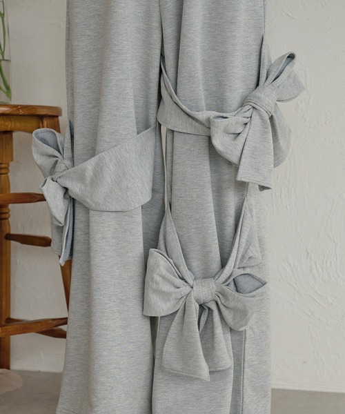 mideal(マイディール)の「ribbon sweat pants / リボンスウェットパンツ(スウェットパンツ・レディース・ブラック/グレー・SMALL/MEDIUM)」の14枚目の写真