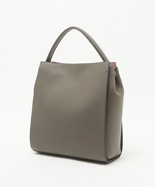 UNITED ARROWS(ユナイテッドアローズ)の「2WAY ワンハンドル バッグ(ショルダーバッグ・レディース・ブラック/ダークグレー・FREE)」の6枚目の写真