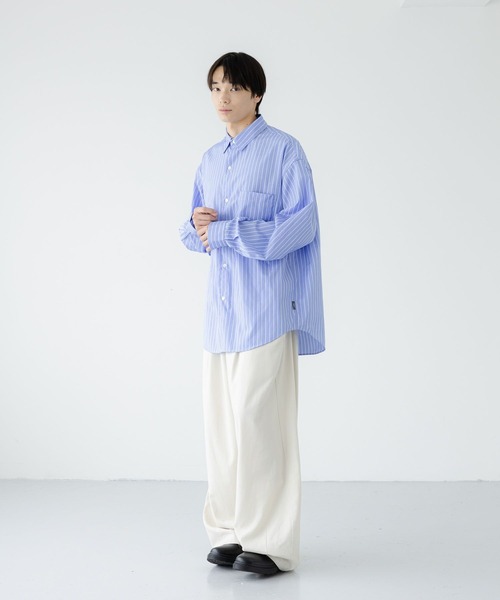 LOWRYS FARM（ローリーズファーム）の「【LFM(U)】ブロードストライプシャツ　 1054030（シャツ/ブラウス・メンズ・ピンク/ブルー/ベージュ・LARGE/MEDIUM）」の17枚目の写真