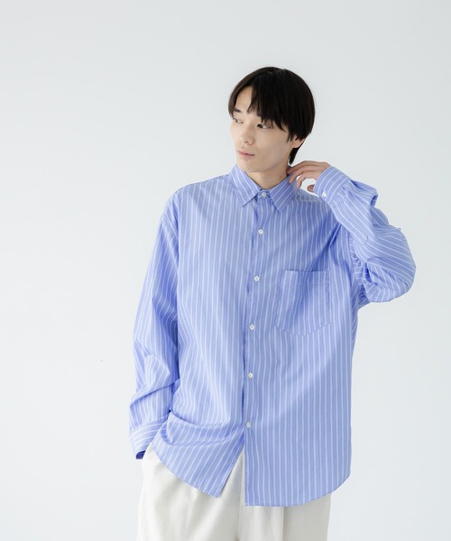 LOWRYS FARM（ローリーズファーム）の「【LFM(U)】ブロードストライプシャツ　 1054030（シャツ/ブラウス・メンズ・ピンク/ブルー/ベージュ・LARGE/MEDIUM）」の19枚目の写真