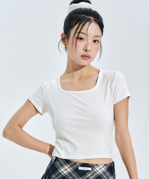 クレアスクエアテックTシャツ ホワイト