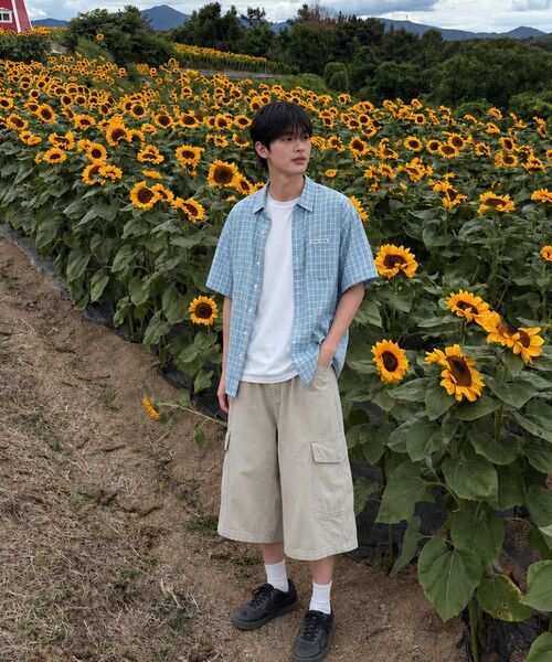 ARTISTWEAR（アーティストウェア）の「[ATW] サンアンドムーンチェックハーフシャツ - イエロー（シャツ/ブラウス・レディース・その他・MEDIUM/LARGE/X-LARGE）」の8枚目の写真