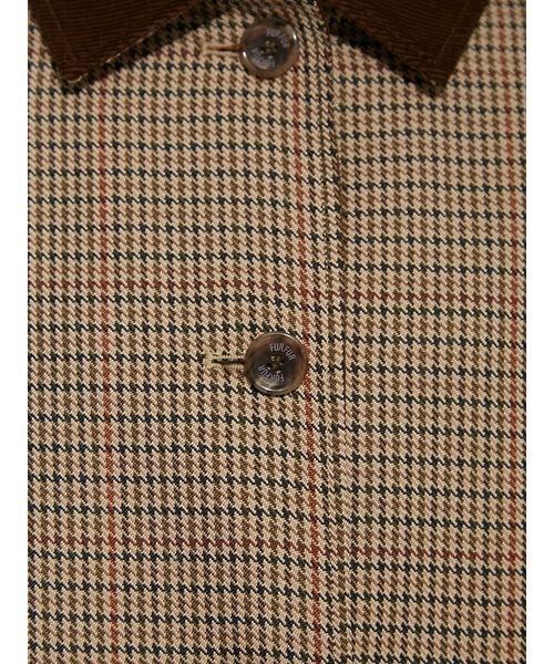 FURFUR(ファーファー)の「ステンカラーロングコート(ステンカラーコート・レディース・ベージュ/グレー/チェック・F)」の12枚目の写真