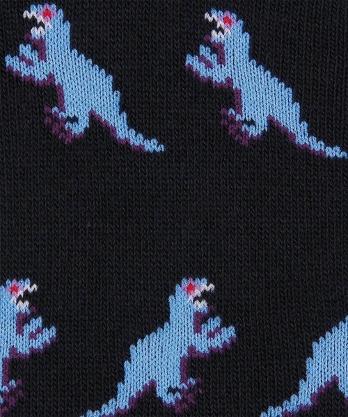 Paul Smith(ポールスミス)の「“Dino” ショート ソックス【260646 SN】(ソックス/靴下・メンズ・ブラック・25-27)」の2枚目の写真