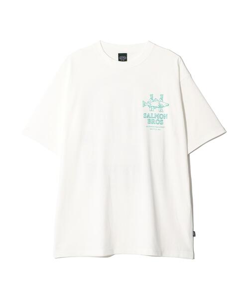 MANASTASH(マナスタッシュ)の「MANASTASH/マナスタッシュ SALMON HEMP TEE(Tシャツ/カットソー・メンズ・ピンク/ブラック/ホワイト・XL/L/M/S)」の4枚目の写真