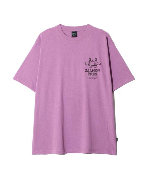 MANASTASH(マナスタッシュ)の「MANASTASH/マナスタッシュ SALMON HEMP TEE(Tシャツ/カットソー・メンズ・ピンク/ブラック/ホワイト・XL/L/M/S)」の6枚目の写真