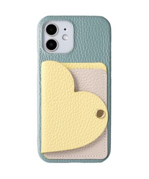 COVERARY（カバラリ）の「イタリアンシュリンクレザー ハートミラー カードケース付き スマホケース iPhone / Google Pixel / AQUOS / Galaxy / Xperia 対応 全8色 大人可愛い くすみカラー（スマホケース/カバー）」