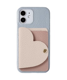 COVERARY（カバラリ）の「イタリアンシュリンクレザー ハートミラー カードケース付き スマホケース iPhone / Google Pixel / AQUOS / Galaxy / Xperia 対応（スマホケース/カバー）」