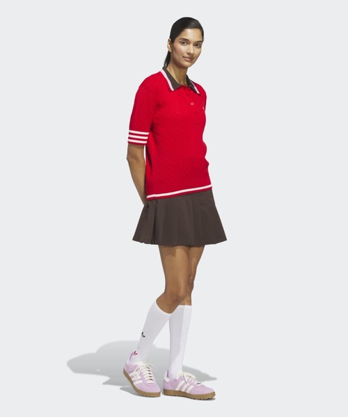 adidas(アディダス)の「オリジナルスゴルフ プルオン プリーツスカート【adidas Golf/アディダスゴルフ】(スカート・レディース・ダークブラウン・X-SMALL/X-LARGE/SMALL/XX-LARGE/MEDIUM/LARGE)」の4枚目の写真