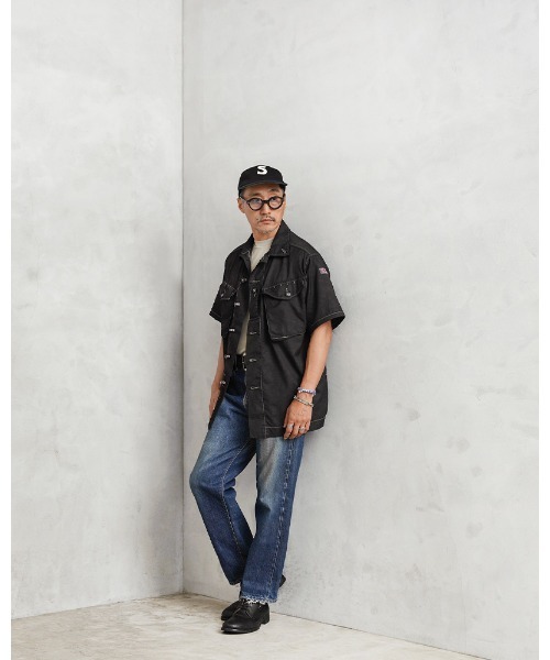 MILITARY(ミリタリー)の「実物 新品 デッドストック イギリス軍 リメイク TROPICAL COMBAT S/S シャツ BLACK(Tシャツ/カットソー・メンズ・ブラック系その他・L/L-XL)」の8枚目の写真