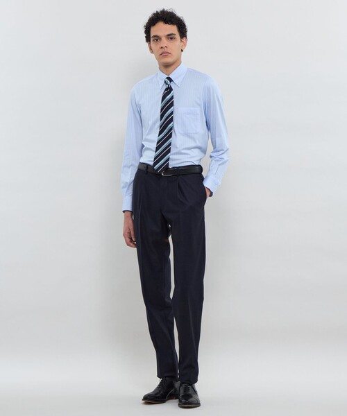 MACKINTOSH LONDON(マッキントッシュ ロンドン)の「【FLEX JERSEY】ドビージャカードジャージー ボタンダウンシャツ(シャツ/ブラウス・メンズ・ブルー系その他4/ベージュ系その他2・M/S/XL/L)」の3枚目の写真