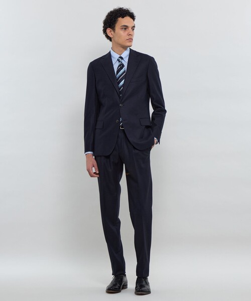 MACKINTOSH LONDON(マッキントッシュ ロンドン)の「【FLEX JERSEY】ドビージャカードジャージー ボタンダウンシャツ(シャツ/ブラウス・メンズ・ブルー系その他4/ベージュ系その他2・M/S/XL/L)」の4枚目の写真