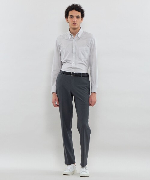 MACKINTOSH LONDON(マッキントッシュ ロンドン)の「【FLEX JERSEY】ドビージャカードジャージー ボタンダウンシャツ(シャツ/ブラウス・メンズ・ブルー系その他4/ベージュ系その他2・M/S/XL/L)」の5枚目の写真