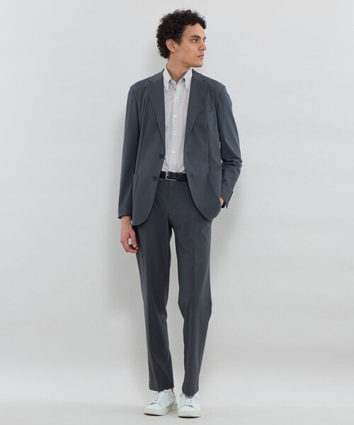 MACKINTOSH LONDON(マッキントッシュ ロンドン)の「【FLEX JERSEY】ドビージャカードジャージー ボタンダウンシャツ(シャツ/ブラウス・メンズ・ブルー系その他4/ベージュ系その他2・M/S/XL/L)」の6枚目の写真