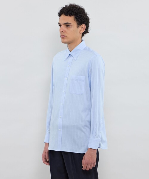 MACKINTOSH LONDON(マッキントッシュ ロンドン)の「【FLEX JERSEY】ドビージャカードジャージー ボタンダウンシャツ(シャツ/ブラウス・メンズ・ブルー系その他4/ベージュ系その他2・M/S/XL/L)」の8枚目の写真