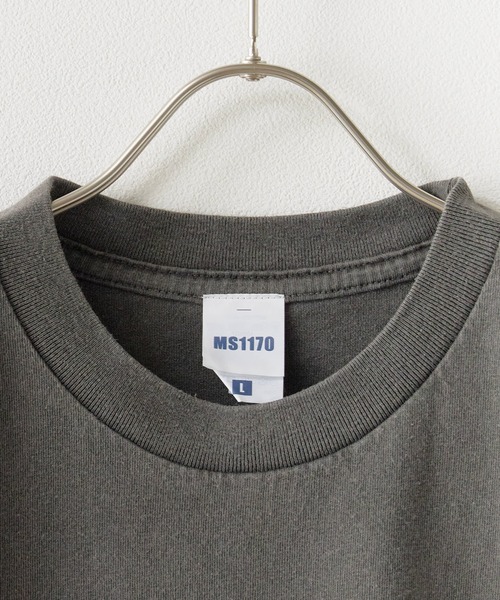 LIFEMAX(ライフマックス)の「LIFEMAX/ライフマックス 6.5オンスピグメントダイTシャツ(Tシャツ/カットソー・メンズ・ブラック/パープル/オフホワイト/ネイビー/コーラル・S/XL/L)」の6枚目の写真