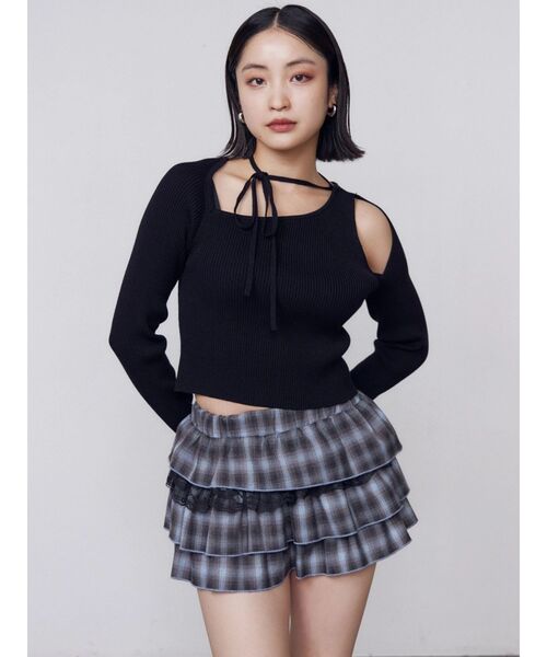 EMODA（エモダ）の「ティアードミニスカート（スカート・レディース・ブルー/グレー/ブラウン・FREE）」の13枚目の写真