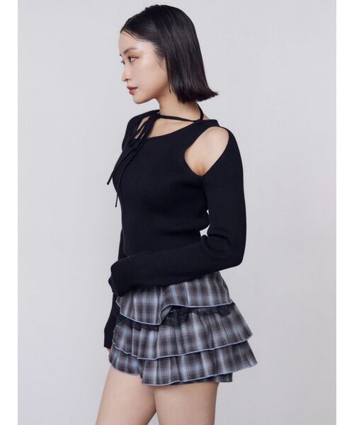 EMODA（エモダ）の「ティアードミニスカート（スカート・レディース・ブルー/グレー/ブラウン・FREE）」の14枚目の写真