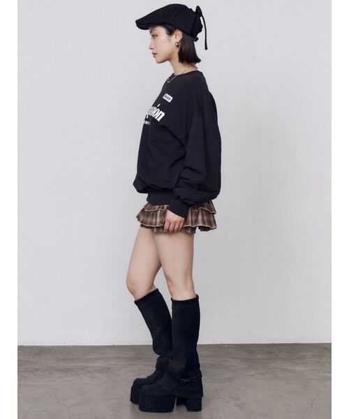 EMODA（エモダ）の「ティアードミニスカート（スカート・レディース・ブルー/グレー/ブラウン・FREE）」の22枚目の写真