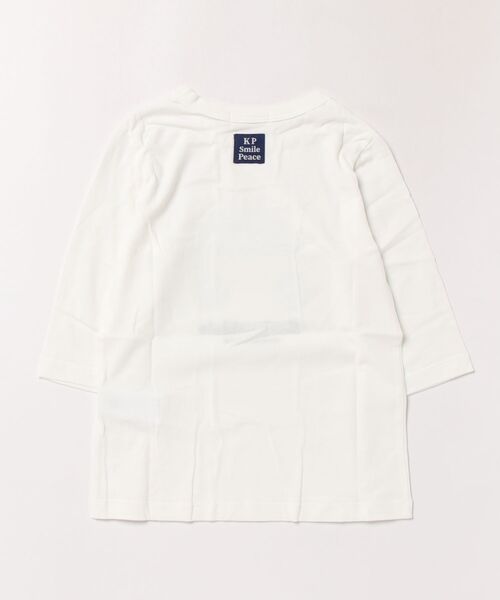 KP BOY(ケーピーボーイ)の「色が変わる 働く車 スパンコール 7分袖Tシャツ(Tシャツ/カットソー・キッズ・オフホワイト/グレー系その他・120cm/110cm/100cm/90cm/130cm)」の3枚目の写真
