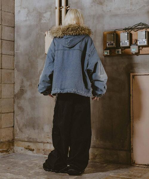FR(13)NDS(フレンズ)の「FR(13)NDS/フレンズ/DOUBLE WAIST CARGO PANTS(カーゴパンツ・メンズ・ブラック/その他2・M/L)」の3枚目の写真