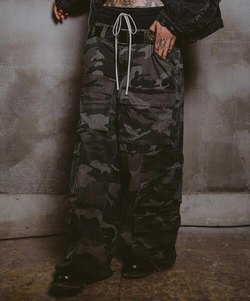 FR(13)NDS(フレンズ)の「FR(13)NDS/フレンズ/DOUBLE WAIST CARGO PANTS(カーゴパンツ・メンズ・ブラック/その他2・M/L)」の6枚目の写真