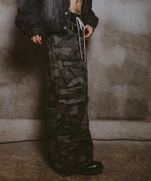 FR(13)NDS(フレンズ)の「FR(13)NDS/フレンズ/DOUBLE WAIST CARGO PANTS(カーゴパンツ・メンズ・ブラック/その他2・M/L)」の7枚目の写真