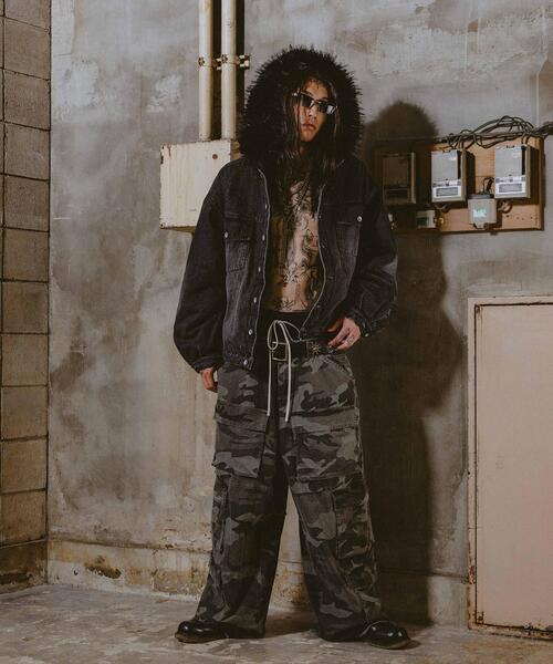 FR(13)NDS(フレンズ)の「FR(13)NDS/フレンズ/DOUBLE WAIST CARGO PANTS(カーゴパンツ・メンズ・ブラック/その他2・M/L)」の9枚目の写真