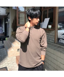 レイヤードヘンリーネックスクラブberサロペットデイリー長袖Tシャツ - 2color