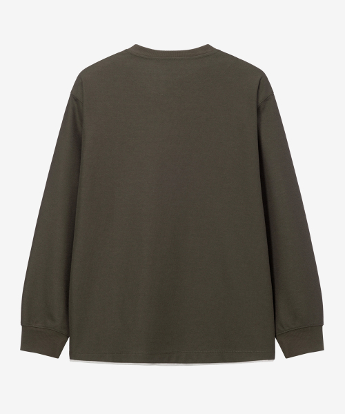MINDBRIDGE(マインドブリッジ)の「レイヤードヘンリーネックスクラブberサロペットデイリー長袖Tシャツ - 2color(Tシャツ/カットソー・メンズ・ダークベージュ/ブラック・100/105/110/95)」の16枚目の写真